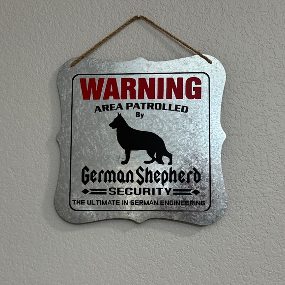 NWOT German Shepard Hanging Sign - Picture 1 of 4